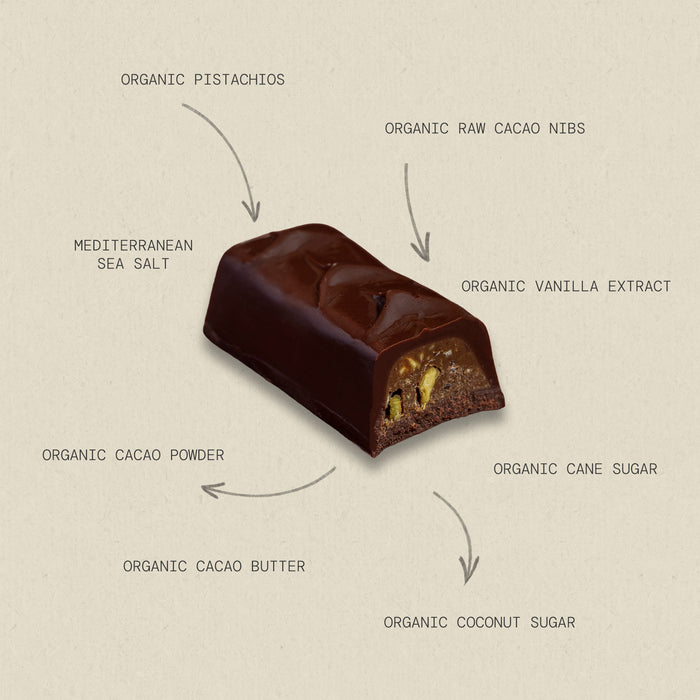 Dark Chocolate Pistachio Truffle Bar