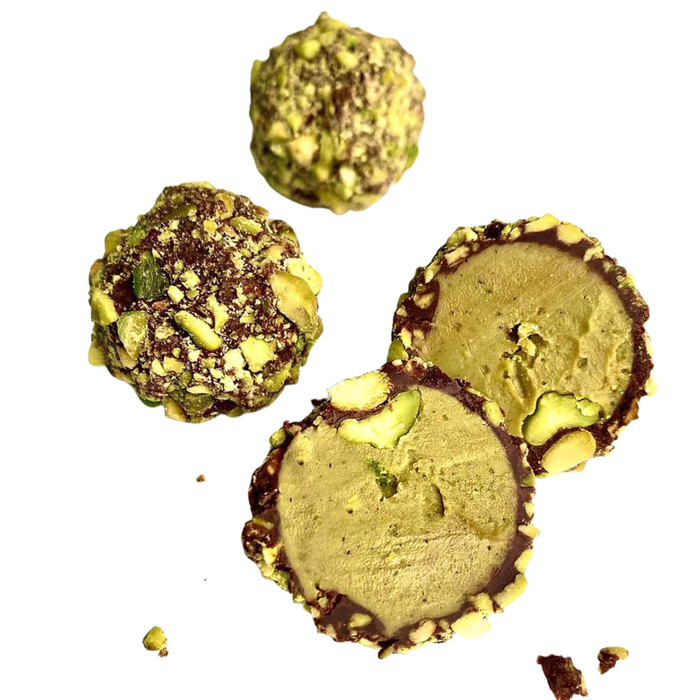 Pistachio & Dark Chocolate Truffle Balls (8 Pack - 3.88 oz)